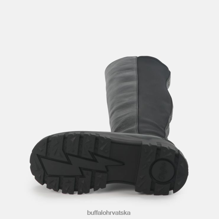 crno Buffalo aspha over boot flat veganski |čizme TDD6T369